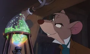 The Great Mouse Detective - Basil, Dawson And Olivia In An Adventure Wallpaper