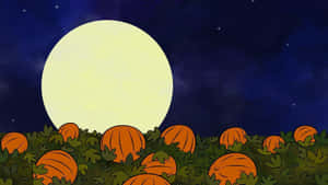 The Great Pumpkin Rising On A Spooky Halloween Night Wallpaper