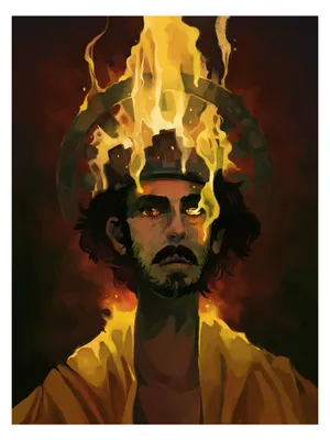 The Green Knight Burning Gawain Wallpaper