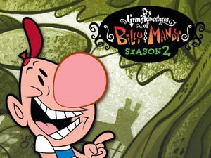 The Grim Adventures Of Billy And Mandy Main Characters In Action Wallpaper
