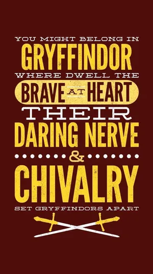 The Gryffindor Colors Are Full Of Magic And Courage. Wallpaper