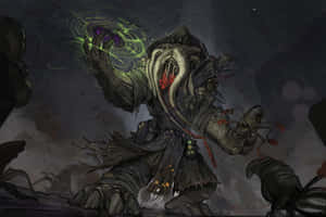 The Halo Flood - A Terrifying Force In The Sci-fi Universe Wallpaper