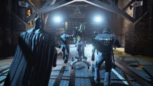 The Haunting Arkham Asylum Shrouded In Darkness Under A Full Moon Wallpaper