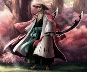 The Heroic Captain Of The 8th Division - Shunsui Kyoraku Wallpaper