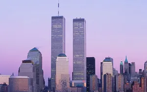 The Historic Twin Towers Of New York City Wallpaper