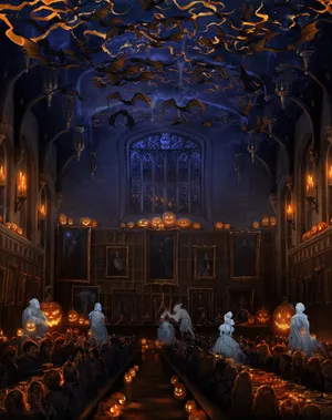 The Hogwarts Great Hall - A Magical Place Wallpaper
