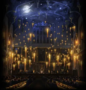 The Hogwarts Great Hall From Harry Potter Wallpaper