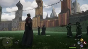 The Hogwarts Quidditch Pitch, An Iconic Field Of Dreams Wallpaper