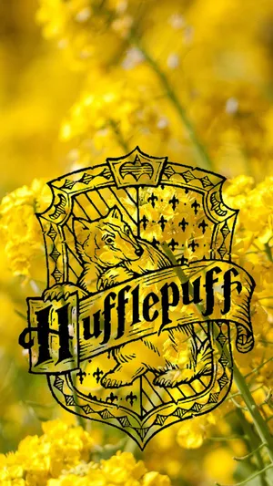 The Hufflepuff Crest – Loyalty, Hard Work, And Dedication Wallpaper
