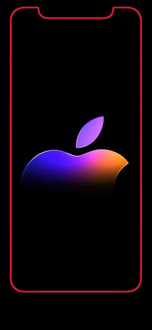 The Iconic Apple Logo Featuring On The Back Of The Iphone X Wallpaper