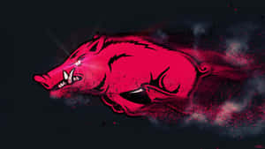 The Iconic Arkansas Razorbacks Logo Wallpaper