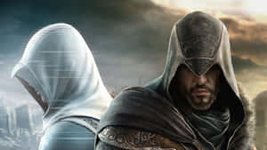 The Iconic Assassin, Ezio Auditore In Action Wallpaper