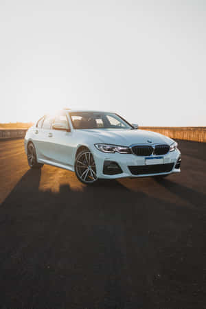 The Iconic Bmw 328 In Classic White Wallpaper