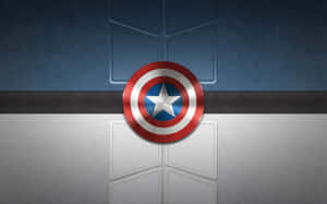 The Iconic Captain America Shield Logo Wallpaper