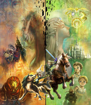 The Iconic Characters Of The Legend Of Zelda Wallpaper