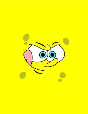 The Iconic Face Of Spongebob Squarepants Wallpaper