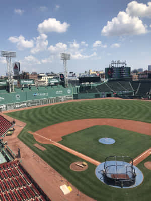 The Iconic Fenway Park Home To Major League Baseball's Boston Red Sox Wallpaper