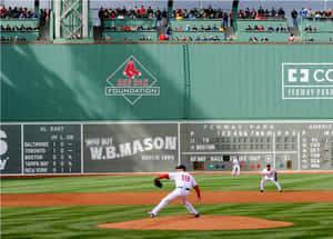 The Iconic Fenway Park In Boston Wallpaper