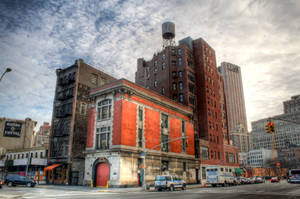 The Iconic Ghostbusters Firehouse Seen In The Classic Movie. Wallpaper