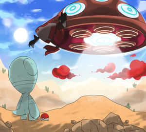 The Iconic Gigantamax Orbeetle In The Spotlight Wallpaper