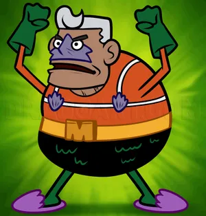The Iconic Mermaid Man In Vibrant Colors Wallpaper