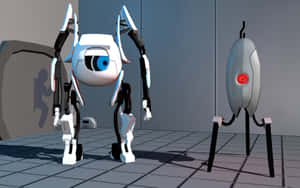 The Iconic Portal Characters In Action Wallpaper