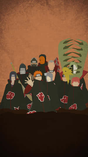 The Iconic Red Cloud Symbol Of The Akatsuki Organization Wallpaper