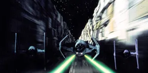 The Iconic Trench Run From The Original Star Wars Trilogy. Wallpaper