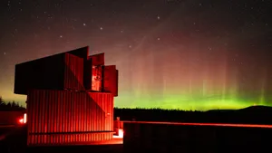 The Illuminated Night Skyward View At Royal Observatory Wallpaper