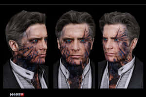 The Illusive Man Contemplating The Galaxy Wallpaper