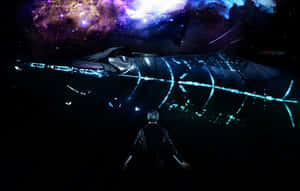 The Illusive Man In His Command Center Wallpaper