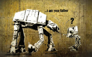 The Imperial At-at From The Star Wars Movie Franchise Wallpaper