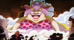 The Imposing Big Mom Pulls Her Way Across The Rugged Terrain Wallpaper