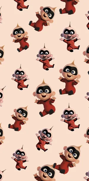 The Incredibles Jack-jack Pattern Wallpaper