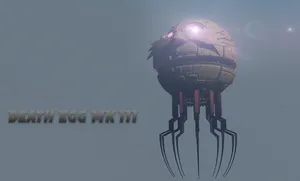 The Infamous Death Egg Looming Over Planet Earth Wallpaper