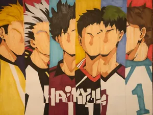 The Inspiring Captains Of Haikyuu! Wallpaper