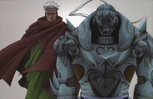 The Intense Gaze Of Scar From Fullmetal Alchemist Wallpaper