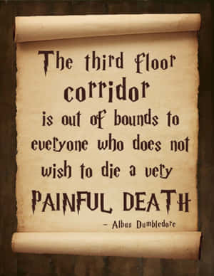 The Intriguing Forbidden Corridor Of Hogwarts School Of Witchcraft And Wizardry Wallpaper