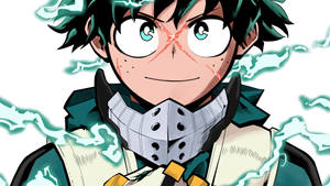 The Intriguing Gaze Of Villain Deku Wallpaper