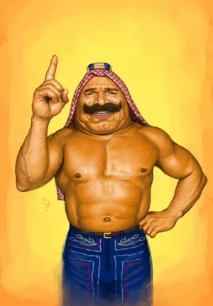 The Iron Sheik Graphic Art Wallpaper