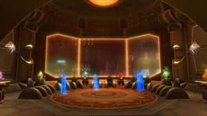 The Jedi Council Convenes Within Their Chamber On Coruscant. Wallpaper