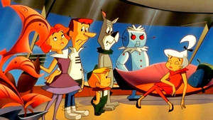 The Jetsons Family With Worried Faces Wallpaper