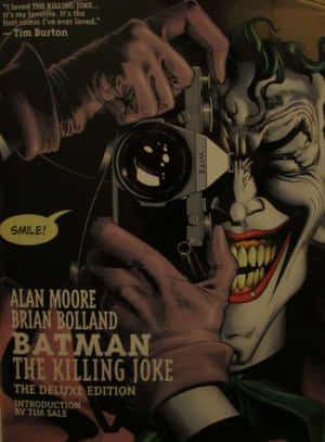 The Joker Holding A Camera In The Killing Joke Wallpaper