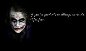 The Joker Smiling With Chaos In The Background Wallpaper