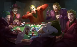 The Joker Unleashes Chaos In The City Wallpaper