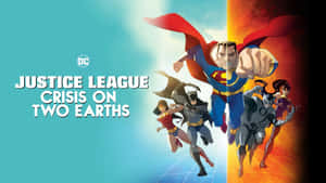 The Justice League Faces Their Evil Counterparts, The Crime Syndicate, In The Epic Showdown Of Crisis On Two Earths. Wallpaper