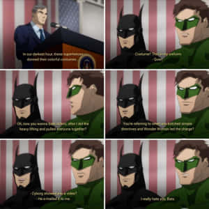 The Justice League - United For Battle Wallpaper