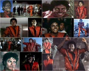 The King Of Pop - Michael Jackson Showing Off His Iconic Thriller Moves. Wallpaper