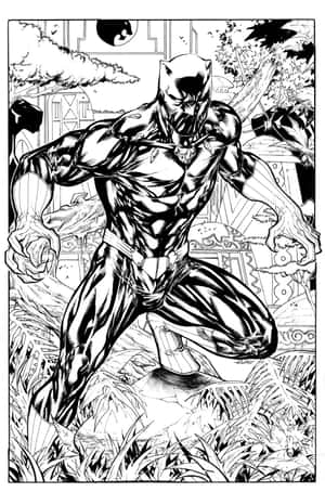 The King Of Wakanda Stands Tall, Proud And Regal Wallpaper