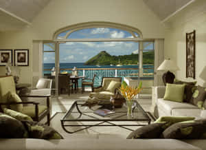 The Landings St Lucia Interior Design Wallpaper